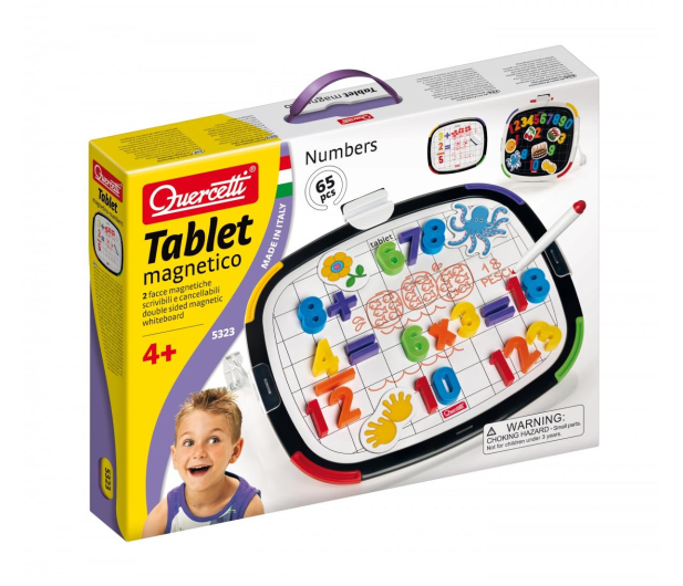 Quercetti Tablica magnetyczna cyfry+kształty 65 el. - 417583 - zdjęcie 5